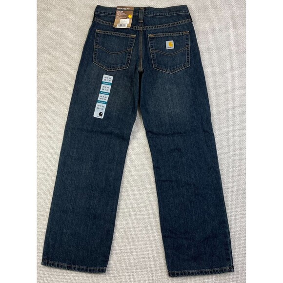 NEW Carhartt Jeans Men’s 29x30 Relaxed Fit Straight Workwear Blue Holter 101483 - Picture 1 of 9